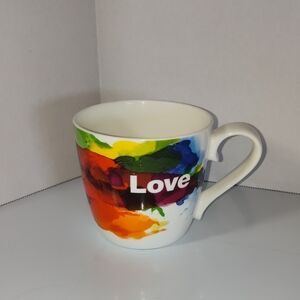 🍡 3 For $15 Konitz Love Art Watercolor Color Flow 8 oz Coffee Tea Mug
